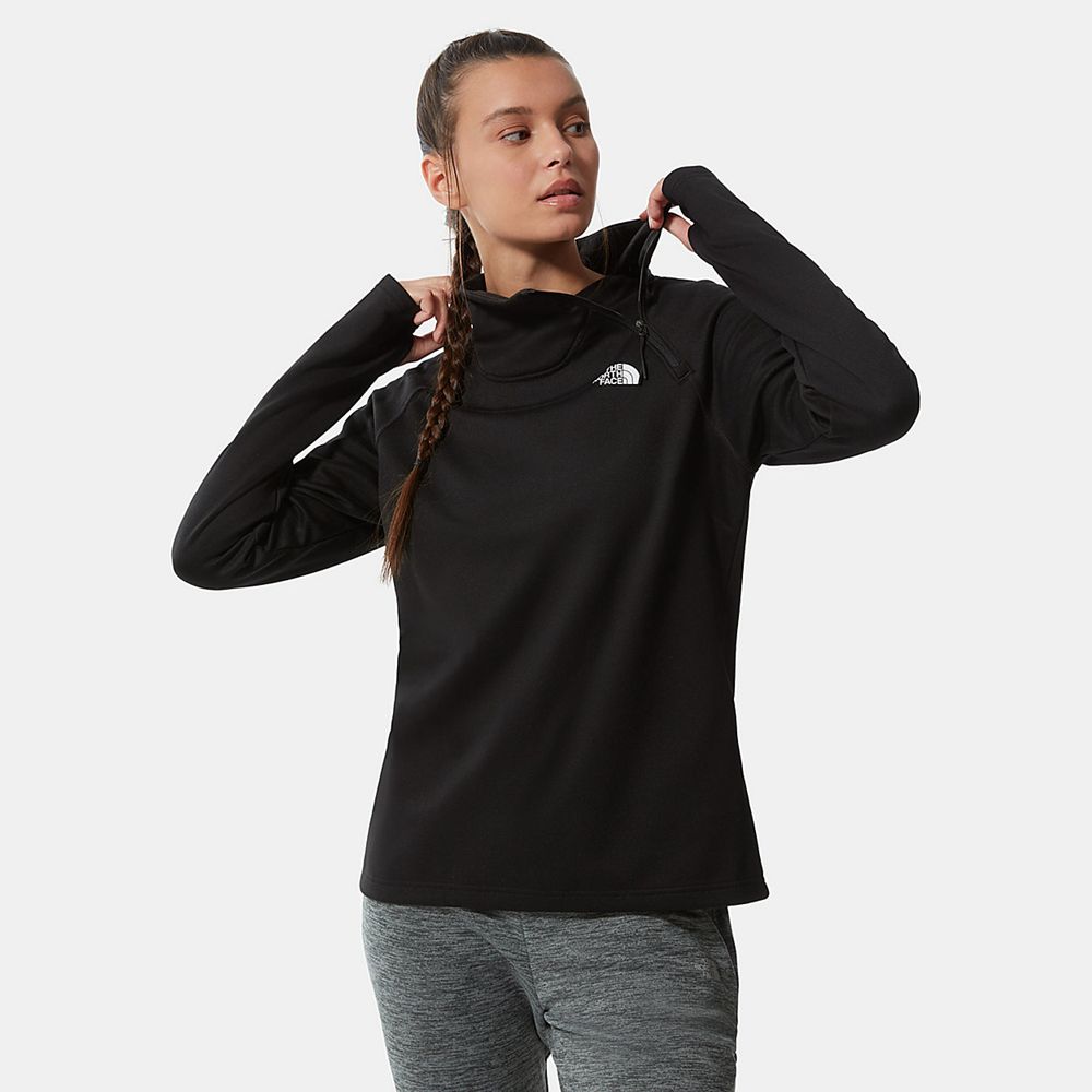 The North Face Fleece Womens Australia - The North Face Canyonlands ¼ Zip Black Hiking (ATV-683201)